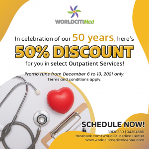 World Citi Med offers 50% discount on all outpatient lab services