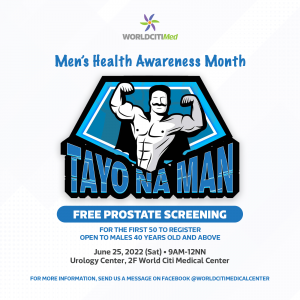 Tayo Na-Man: Free Prostate Screening on June 25, 2022